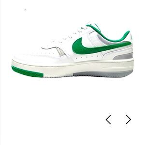 Nike Womans White and Green Sneakers
